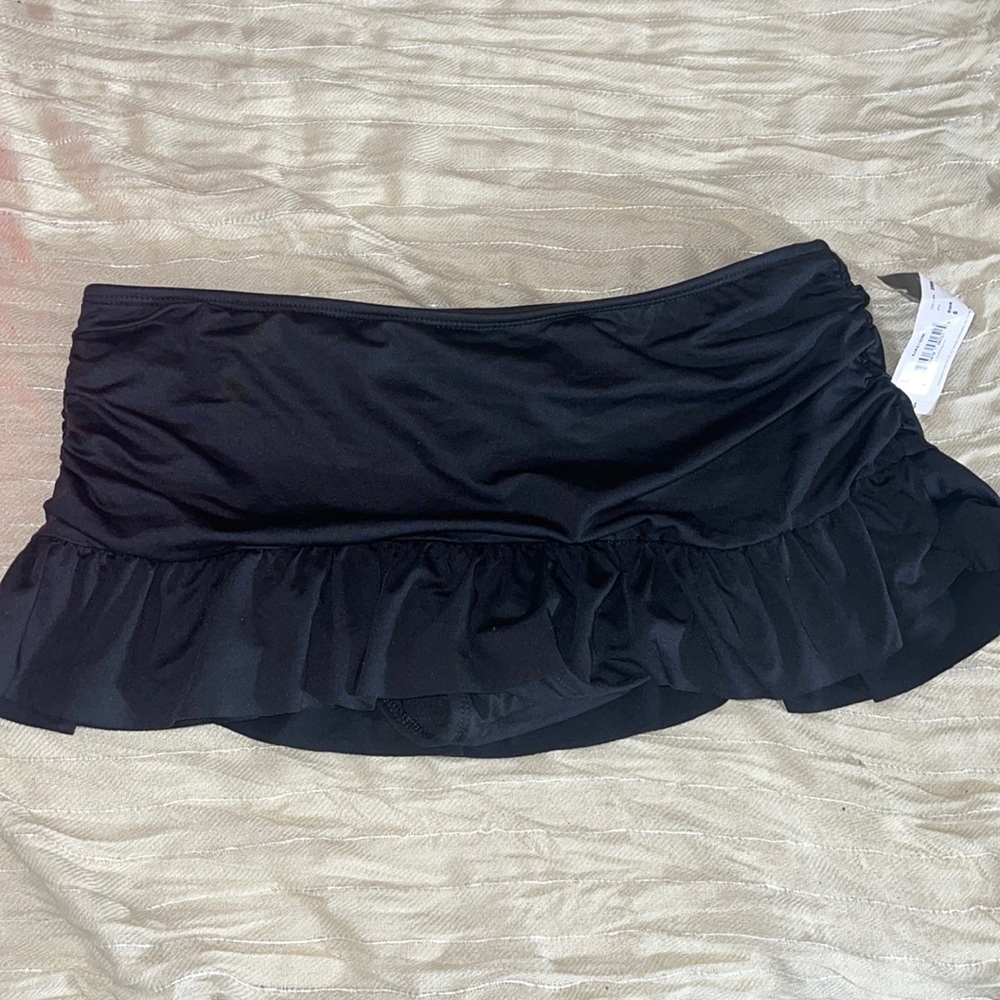 - Black swim skirt